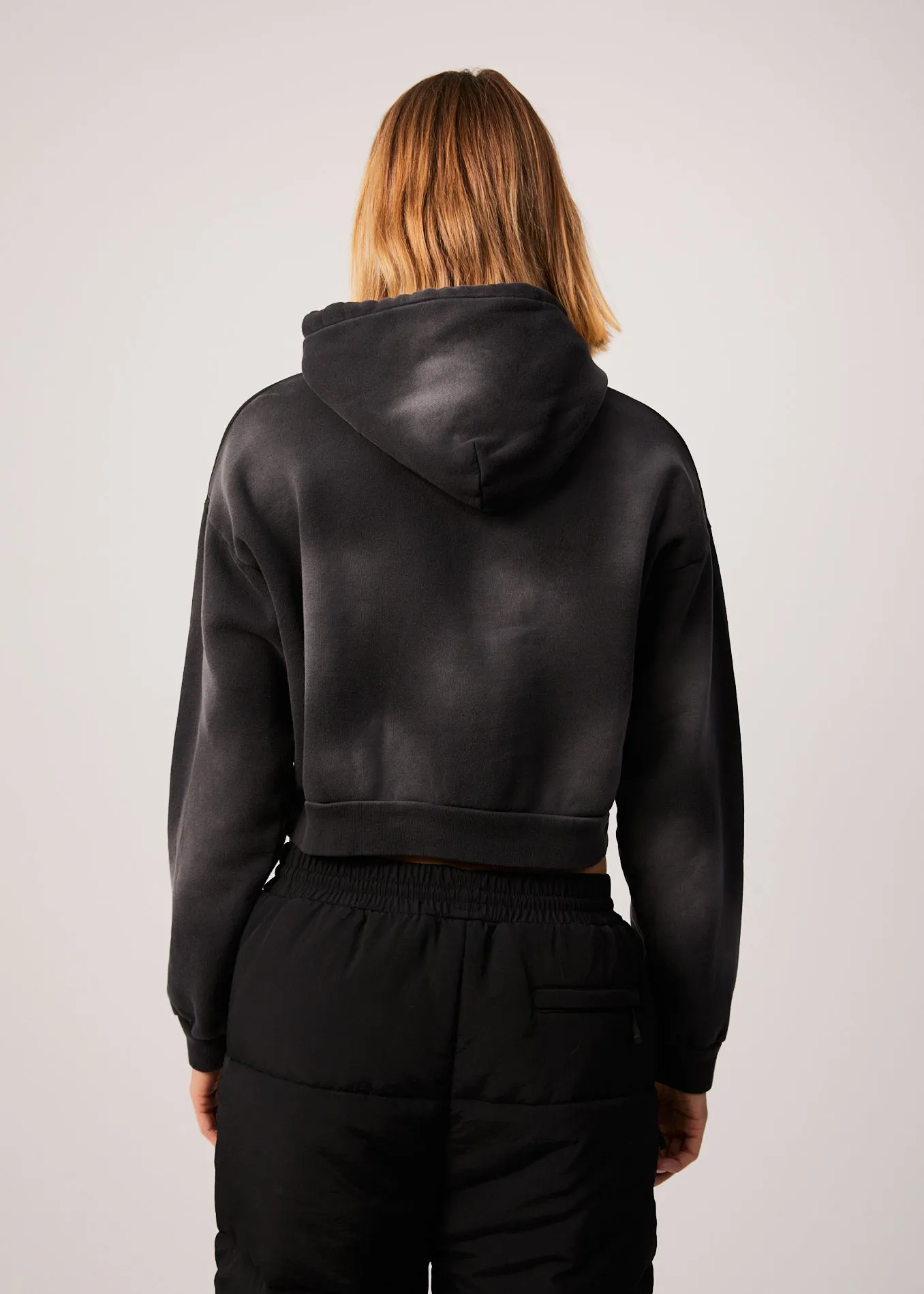 AFENDS Womens Boundless - Cropped Hoodie - Black