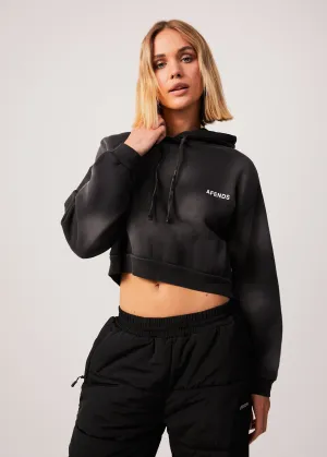 AFENDS Womens Boundless - Cropped Hoodie - Black