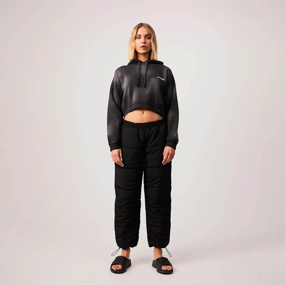 AFENDS Womens Boundless - Cropped Hoodie - Black
