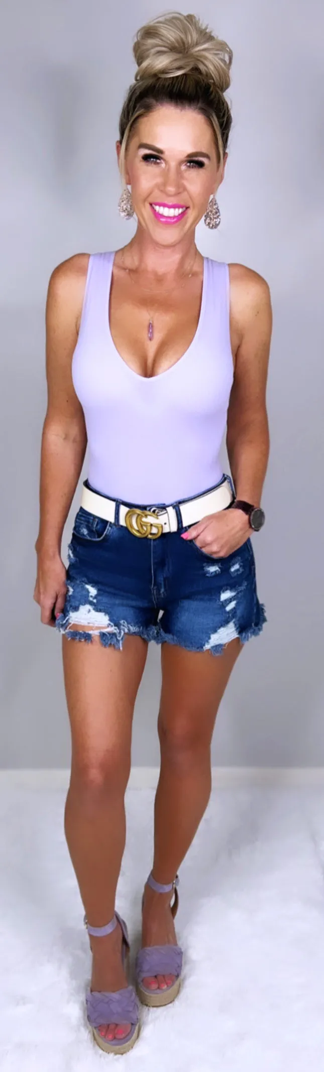 An Outdoor Scenery Denim Shorts - Dark