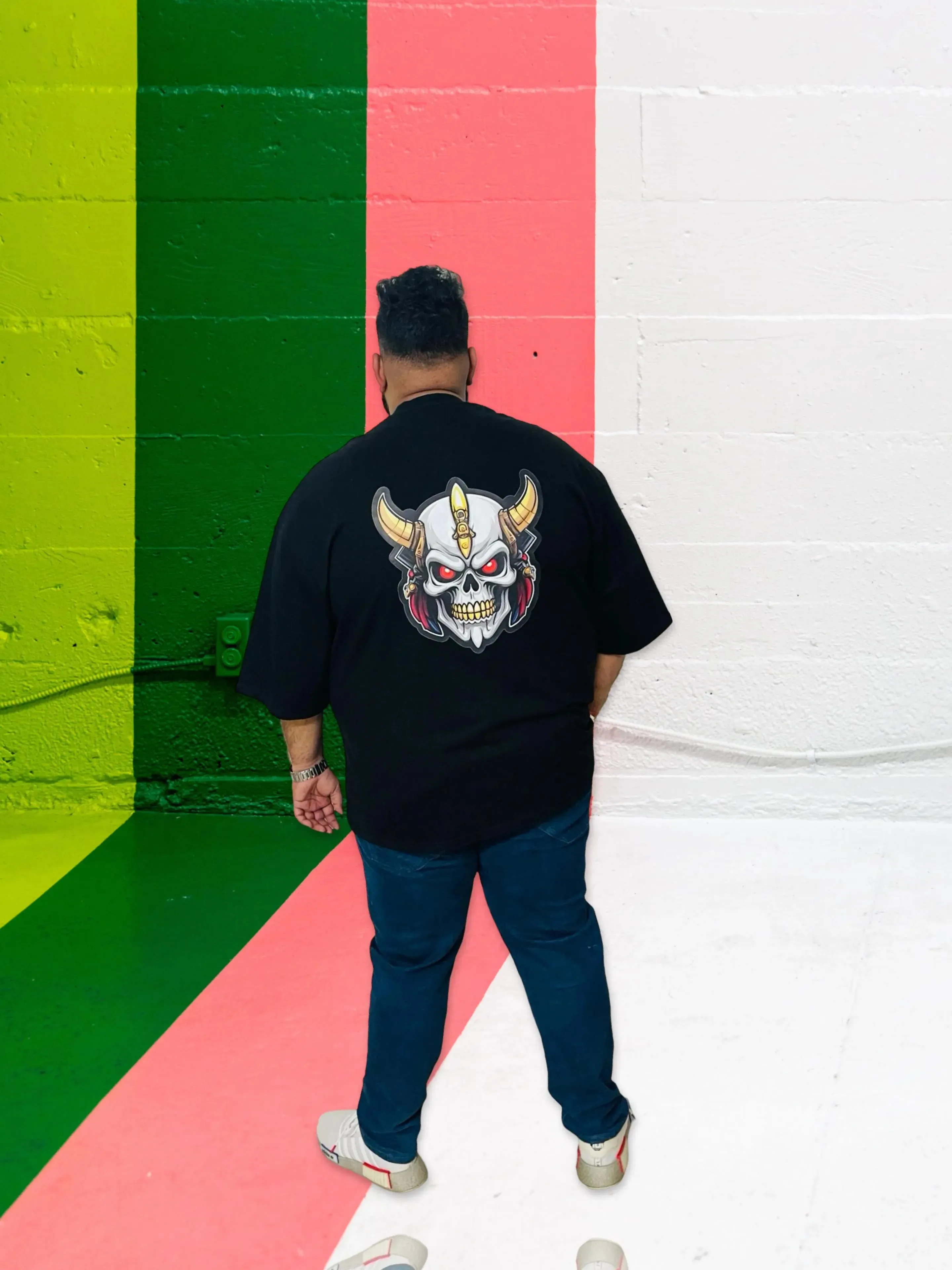 Black oversized tshirt Devil