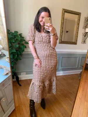 Bubbly Beauty Puff Midi Dress