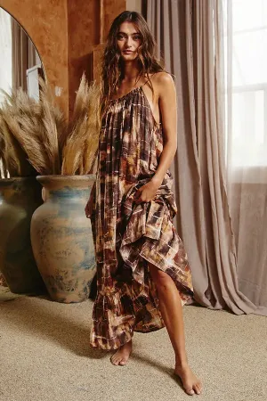 Bucketlist Ruffle Hem Maxi Dress
