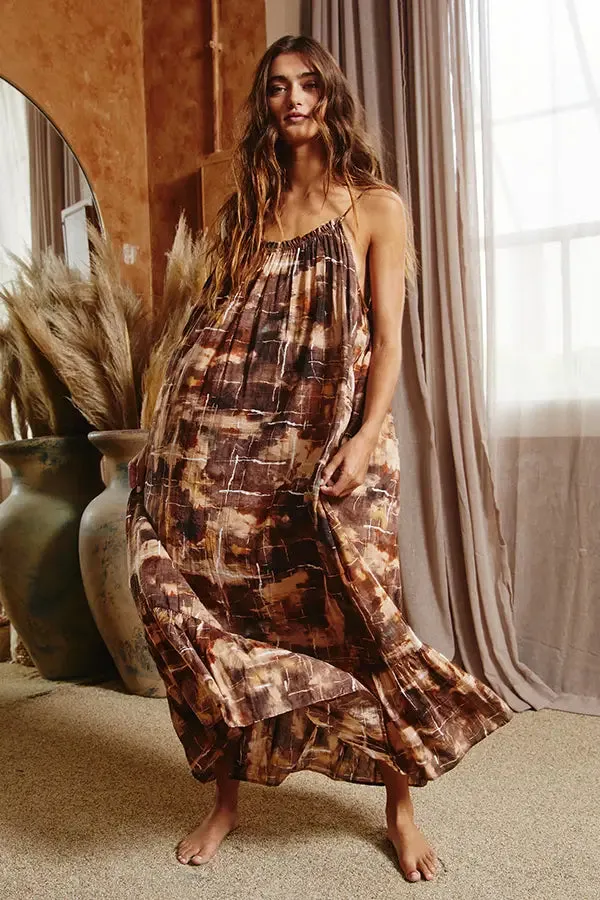 Bucketlist Ruffle Hem Maxi Dress