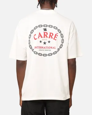 Carre Athletic Prestige Mockneck T-Shirt Off White