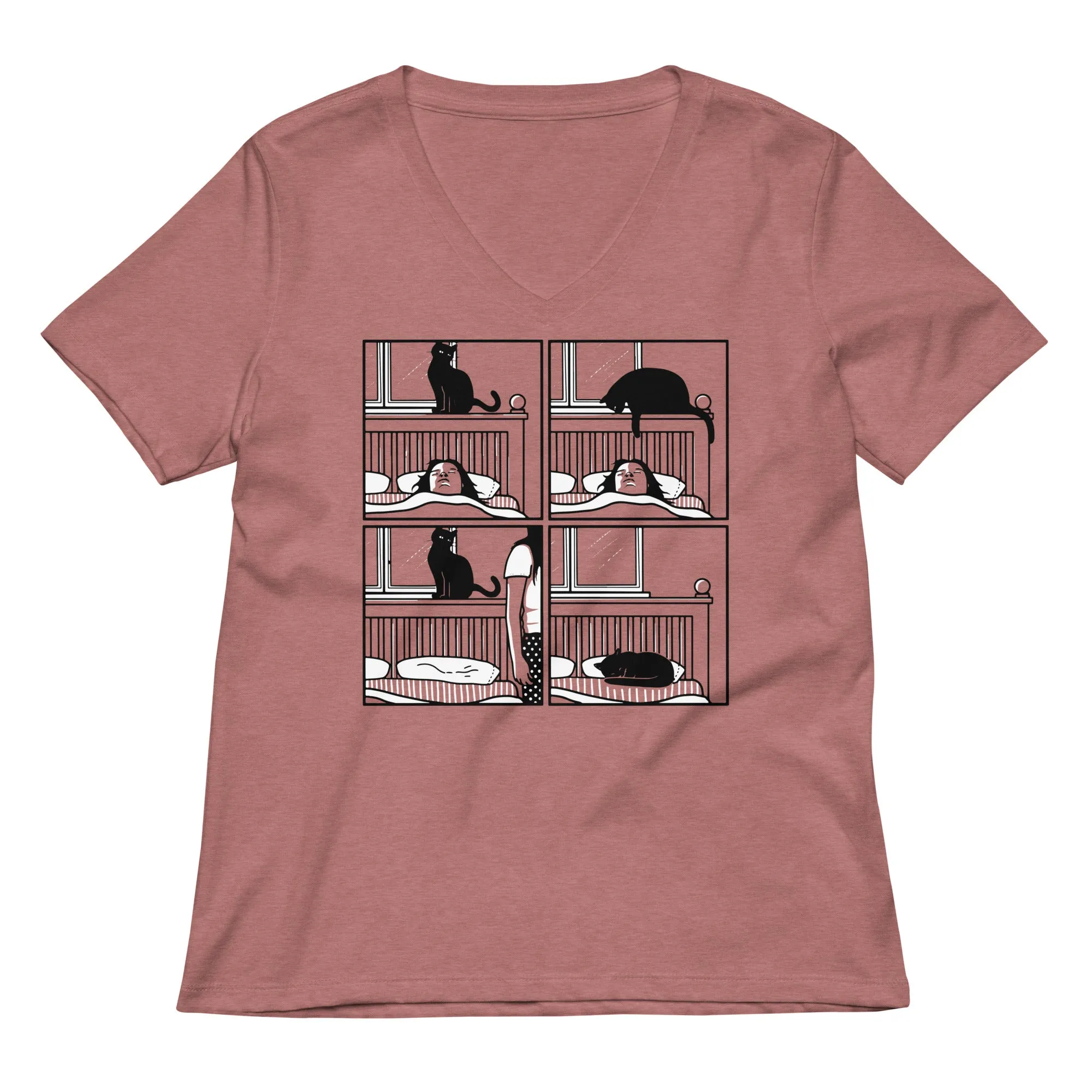 Cat Tap Women's V-Neck Tee