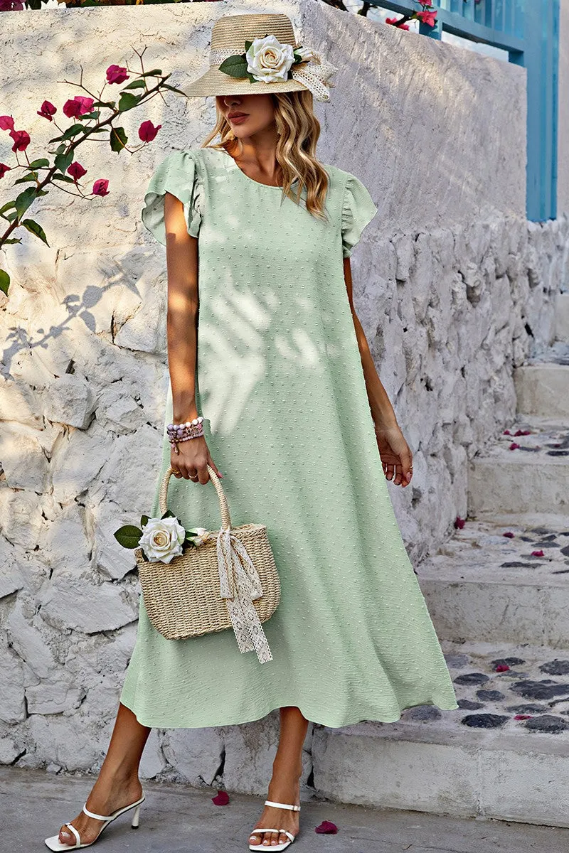 Chic Ruffle Bliss Midi Dress