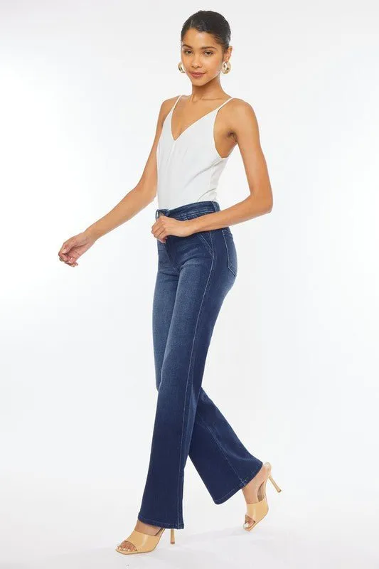 Dark Wash High Rise Relax Flare Jeans