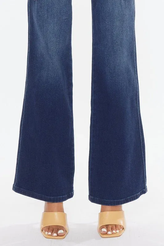 Dark Wash High Rise Relax Flare Jeans