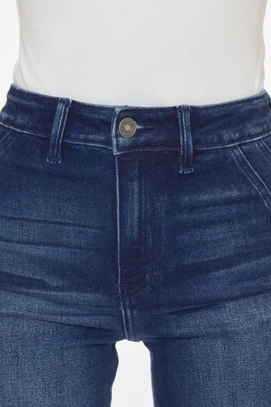 Dark Wash High Rise Relax Flare Jeans