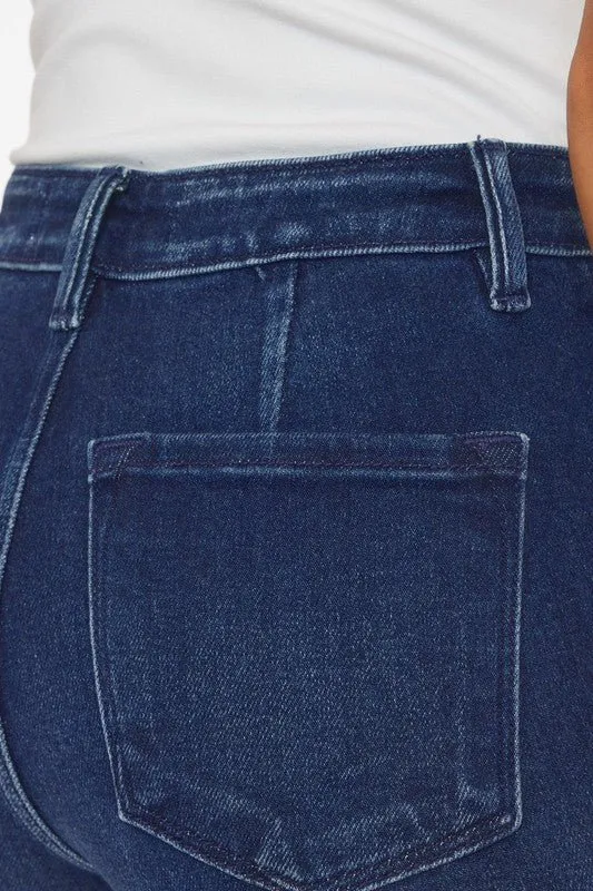 Dark Wash High Rise Relax Flare Jeans