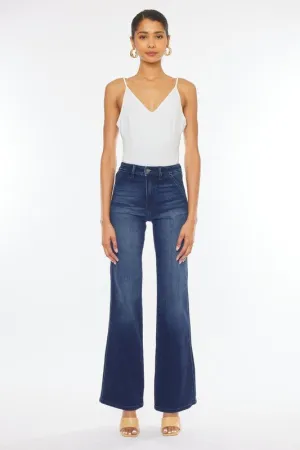 Dark Wash High Rise Relax Flare Jeans