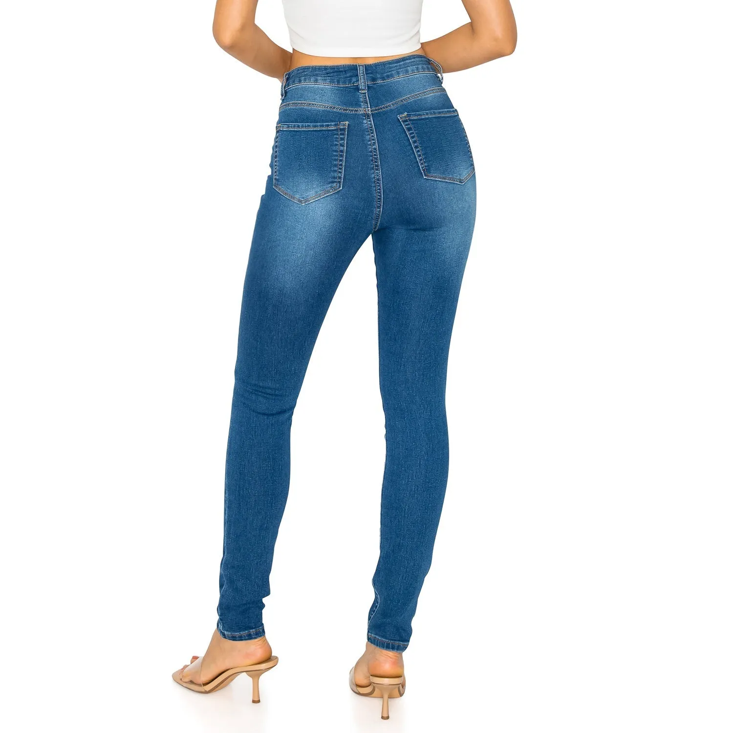 Denim Daydream Hermosa High-Rise Skinny Jeans - Dark Wash