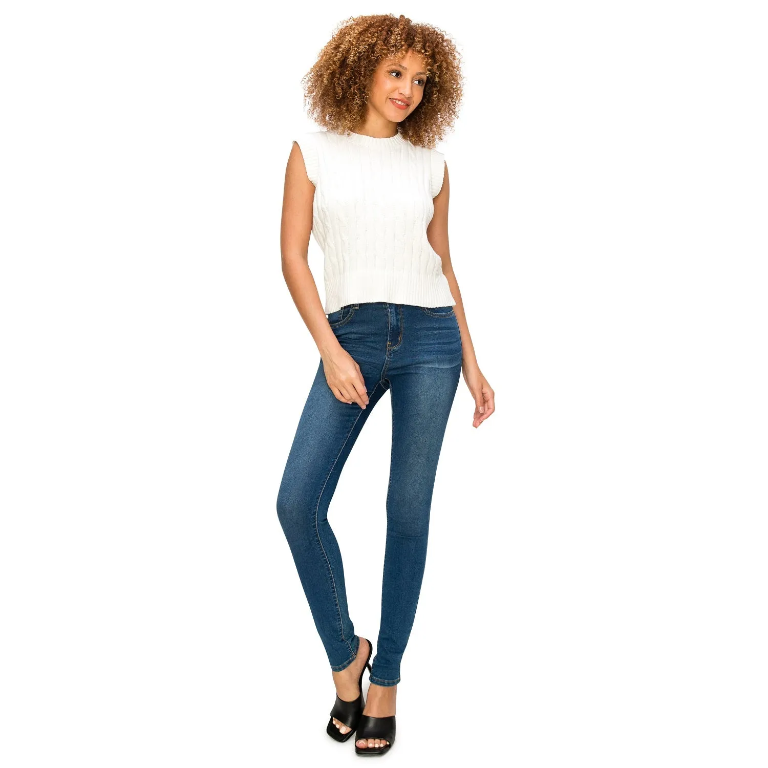 Denim Daydream Hermosa High-Rise Skinny Jeans - Dark Wash