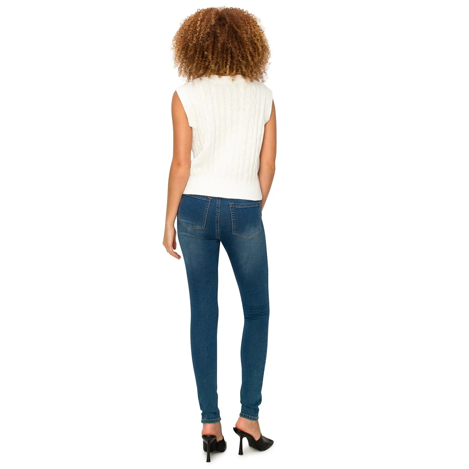 Denim Daydream Hermosa High-Rise Skinny Jeans - Dark Wash