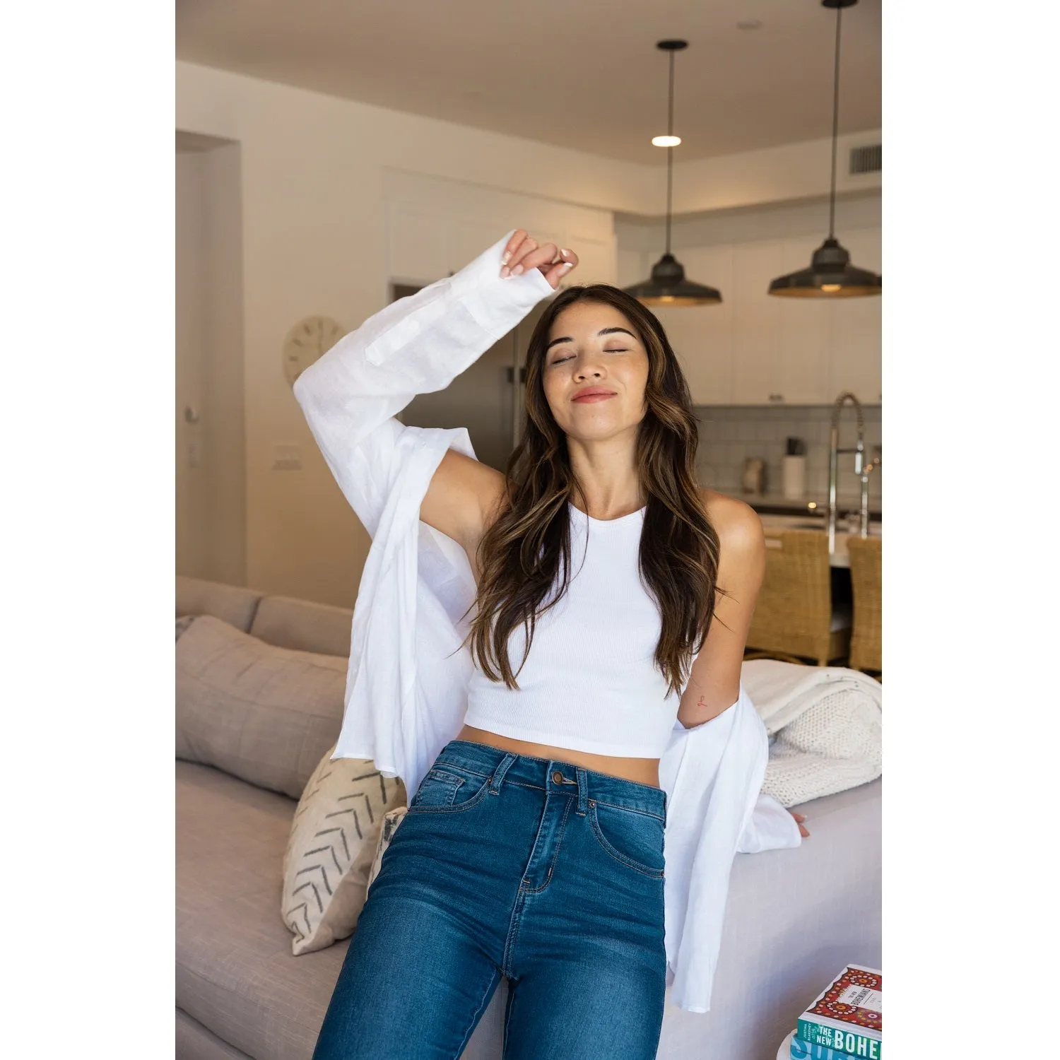 Denim Daydream Hermosa High-Rise Skinny Jeans - Dark Wash
