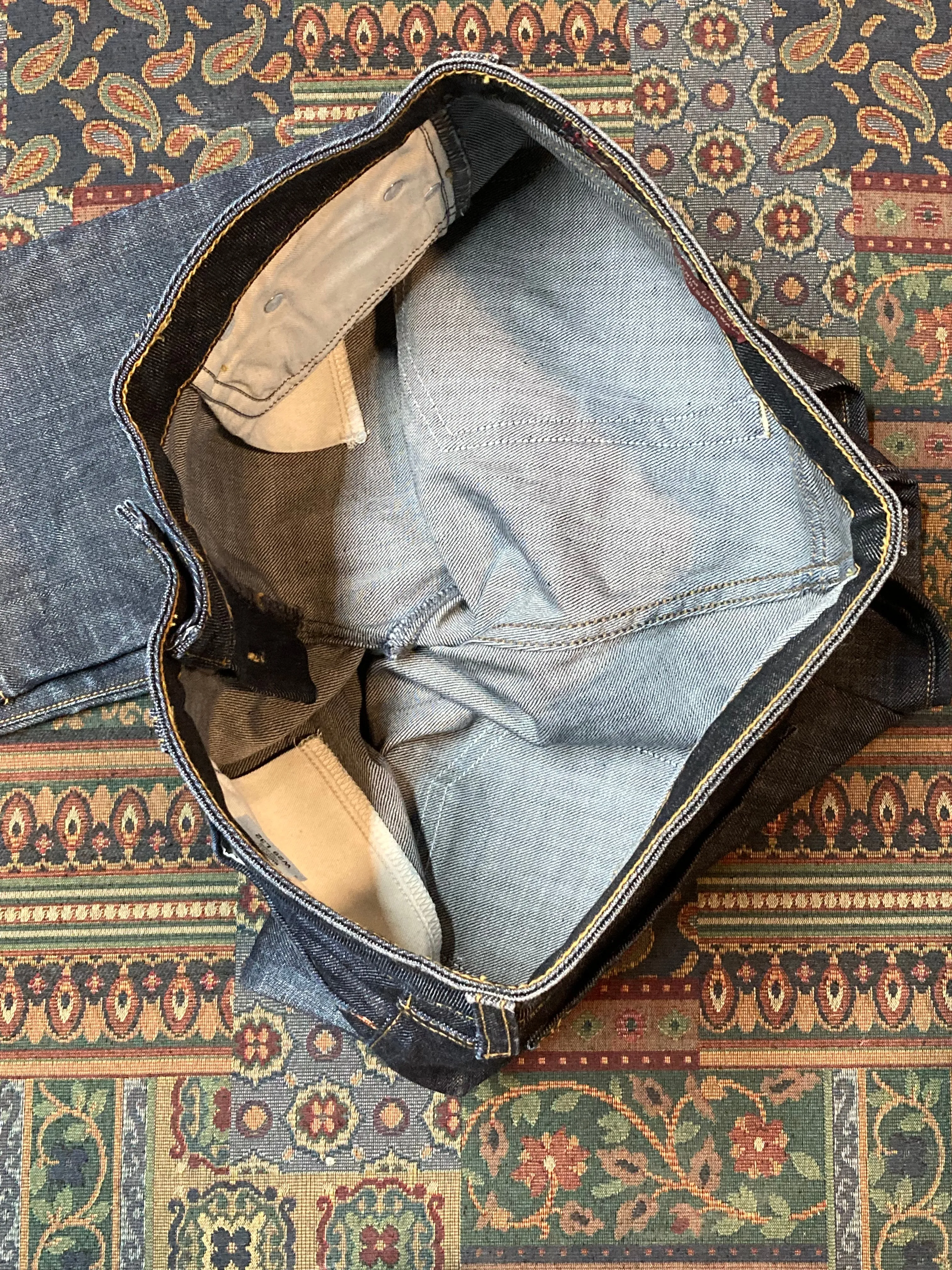 Dish Deadstock Dark Wash Denim Jeans - 30”x32”, Made in Canada SOLD