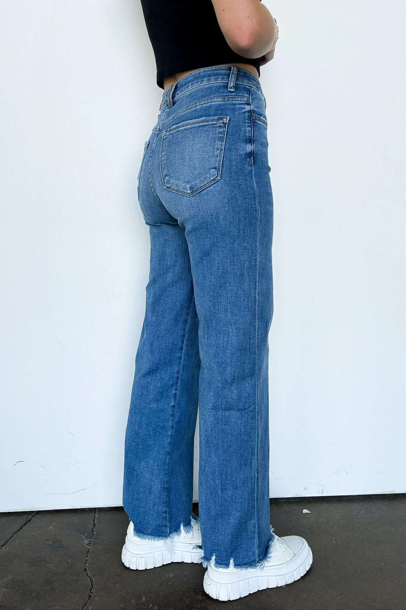 Easy Stride Tummy Control 90's Vintage Super High Loose Jeans