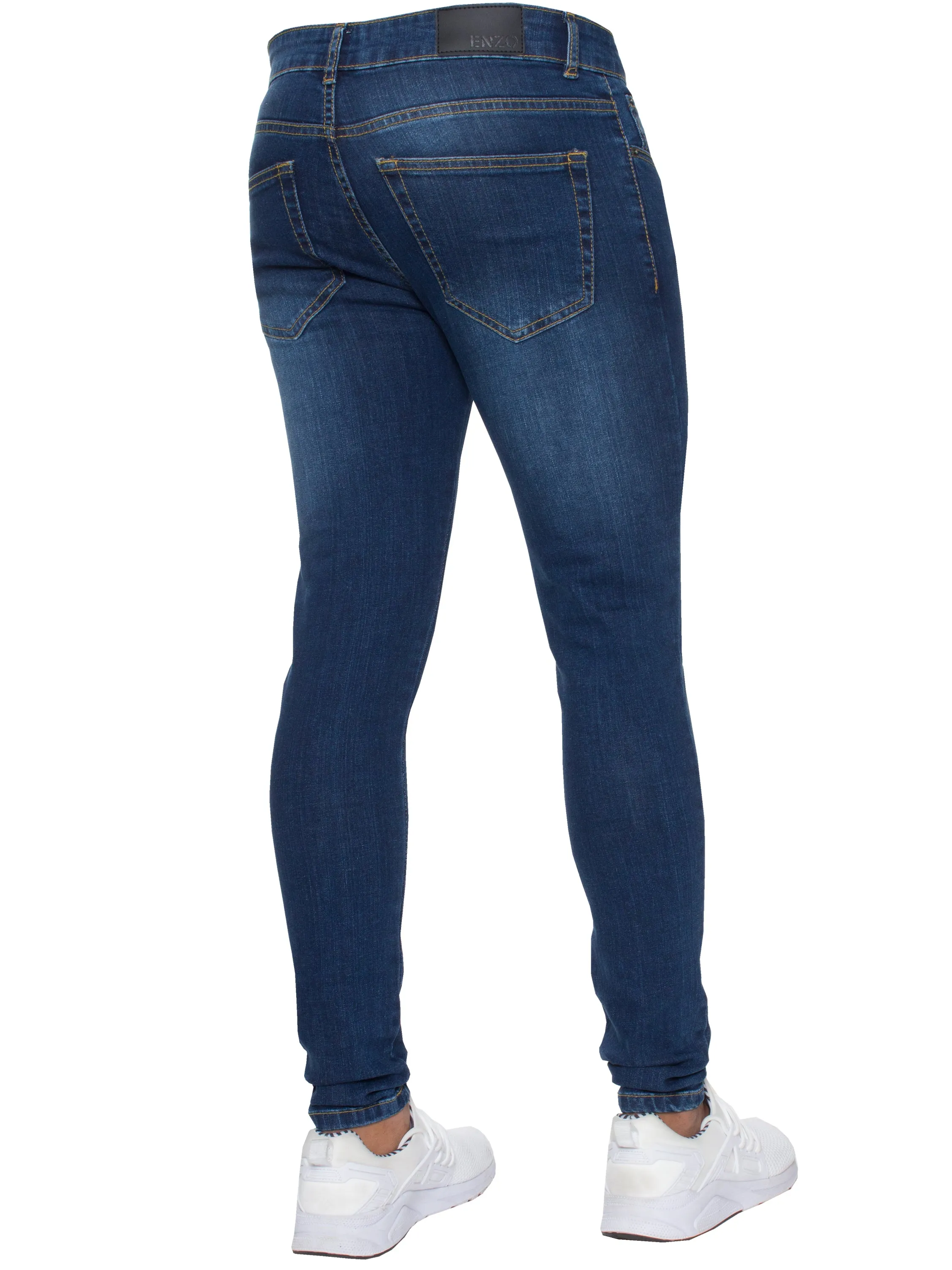 Enzo | Mens Gerardo Skinny Fit Denim Jeans