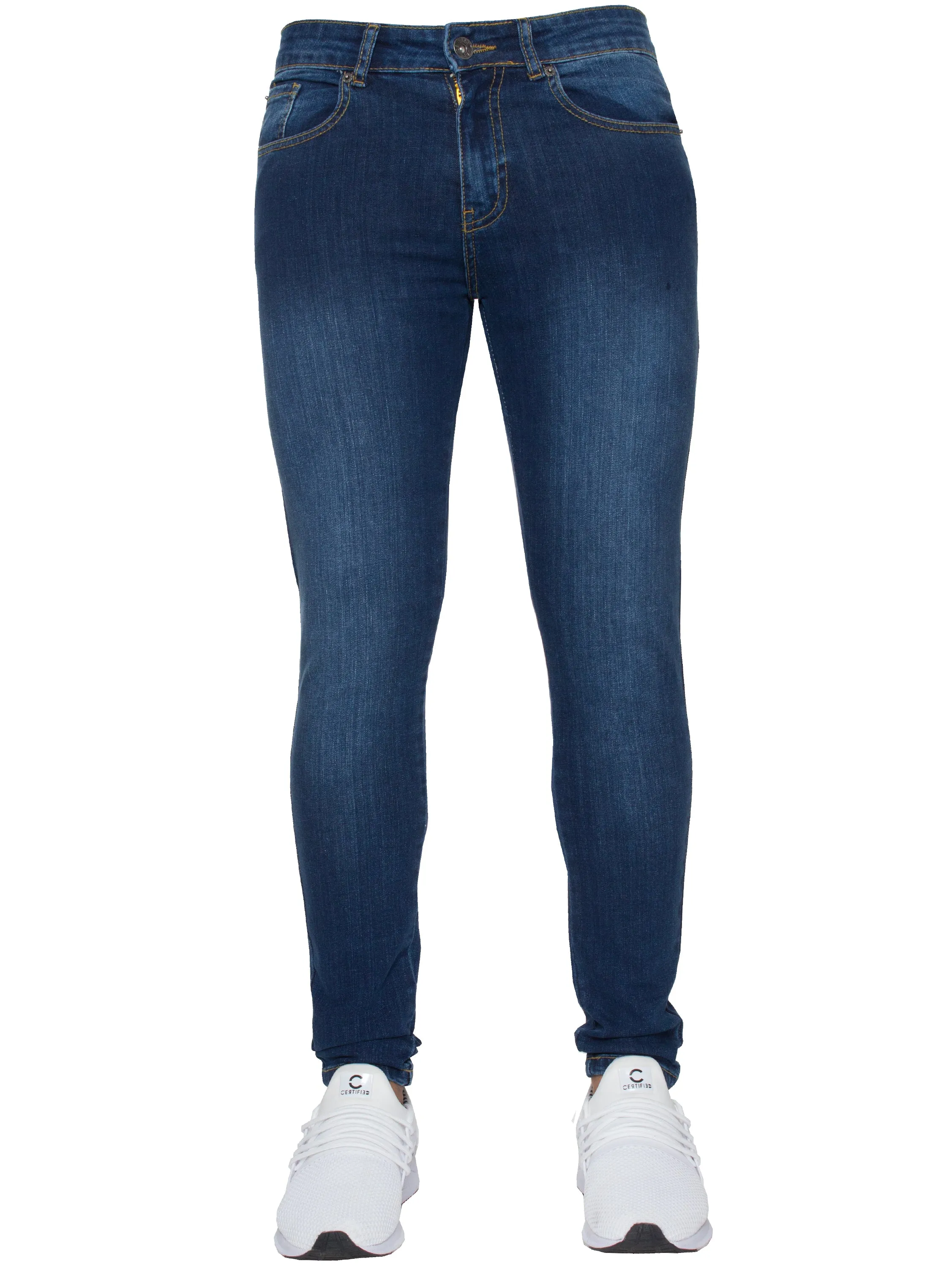 Enzo | Mens Gerardo Skinny Fit Denim Jeans