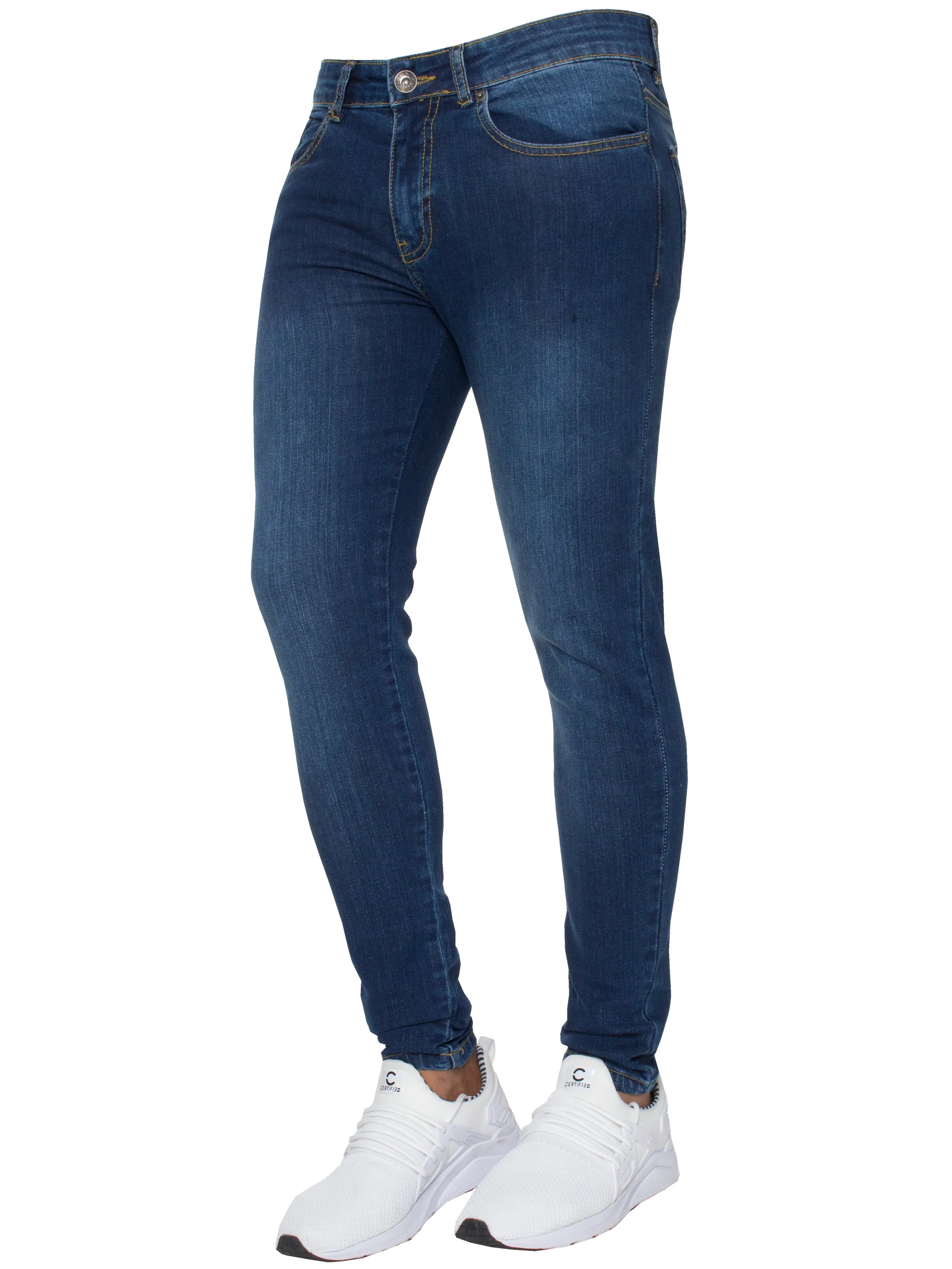 Enzo | Mens Gerardo Skinny Fit Denim Jeans