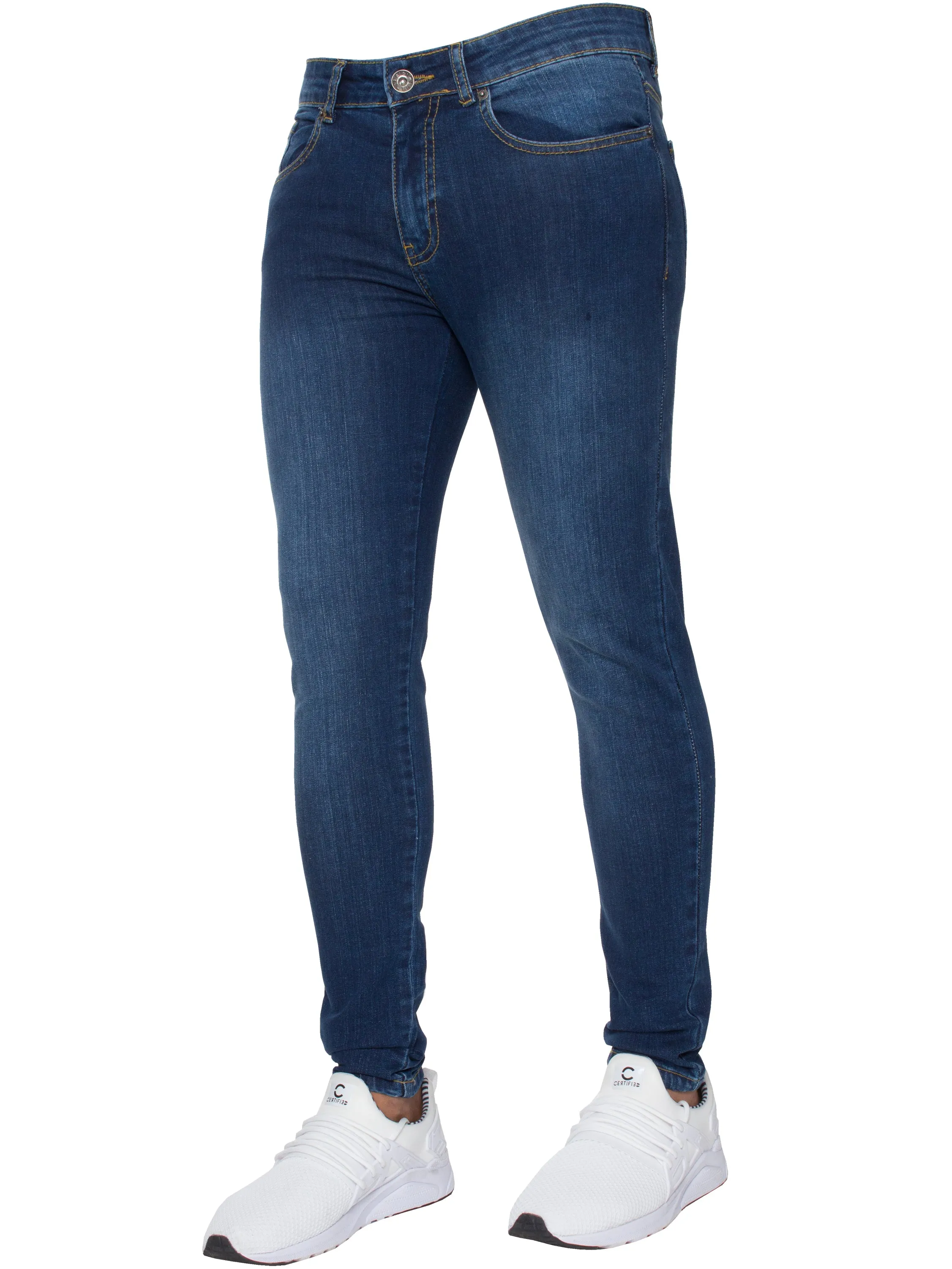 Enzo | Mens Gerardo Skinny Fit Denim Jeans