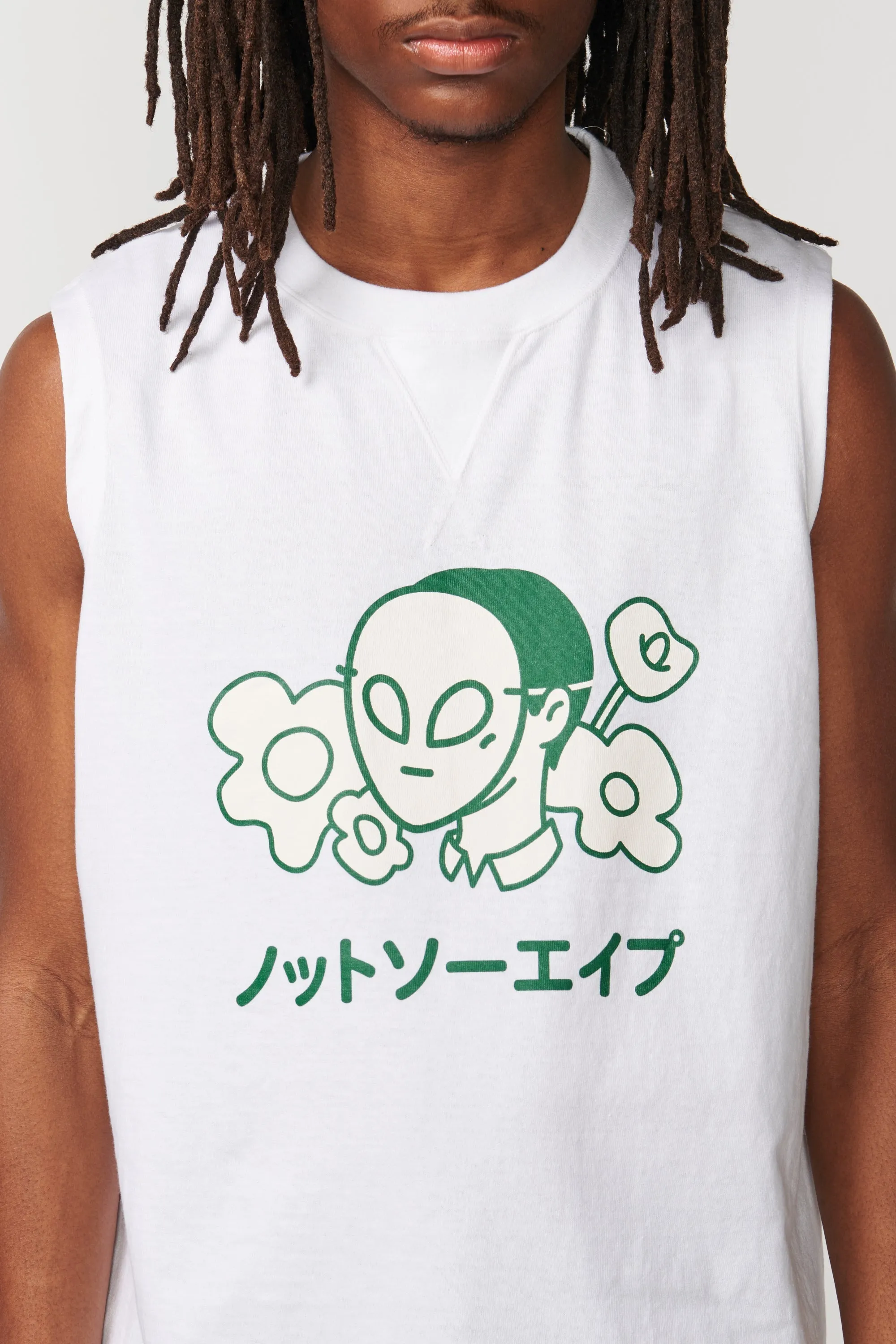 Flower Sleeveless T-Shirt
