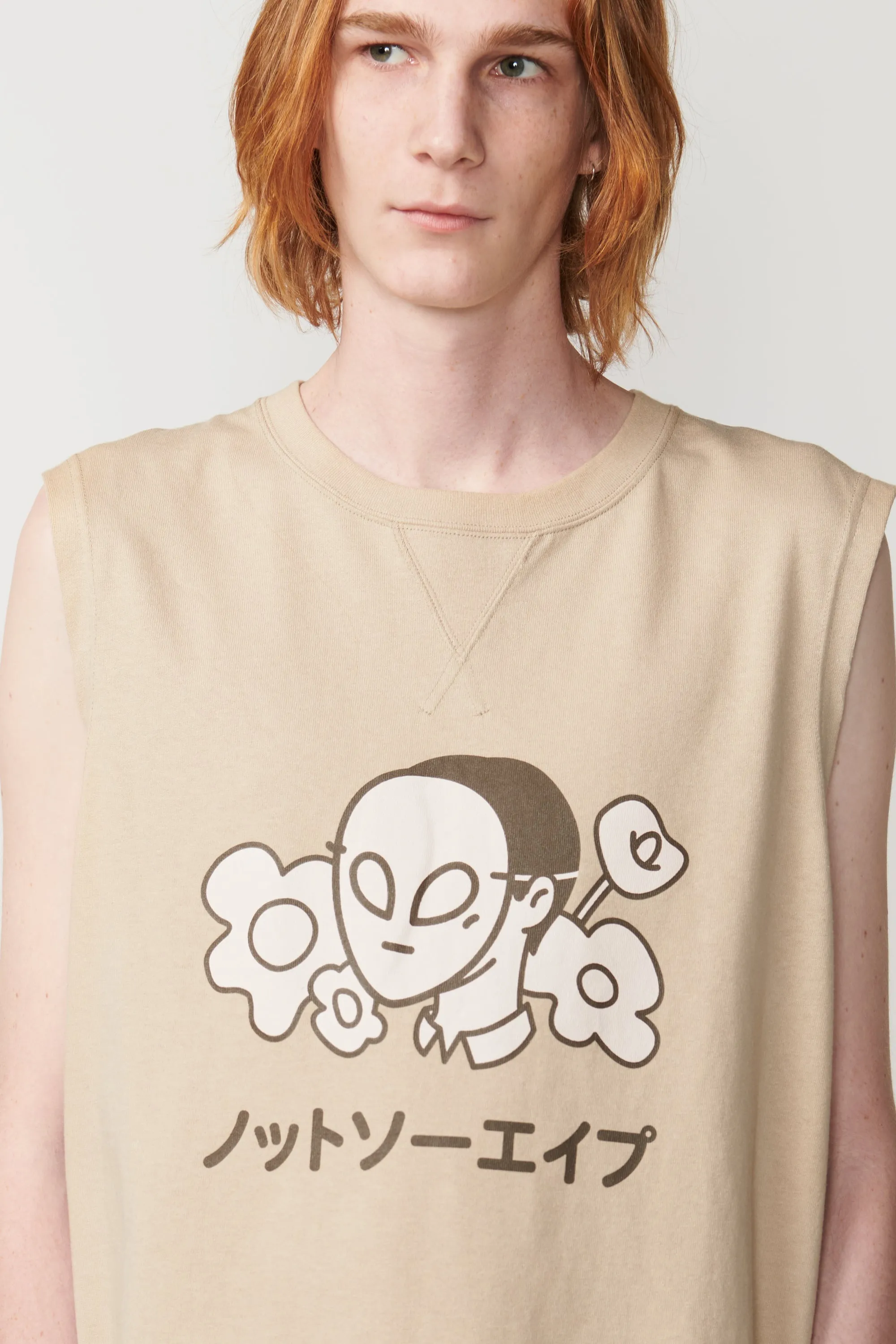 Flower Sleeveless T-Shirt