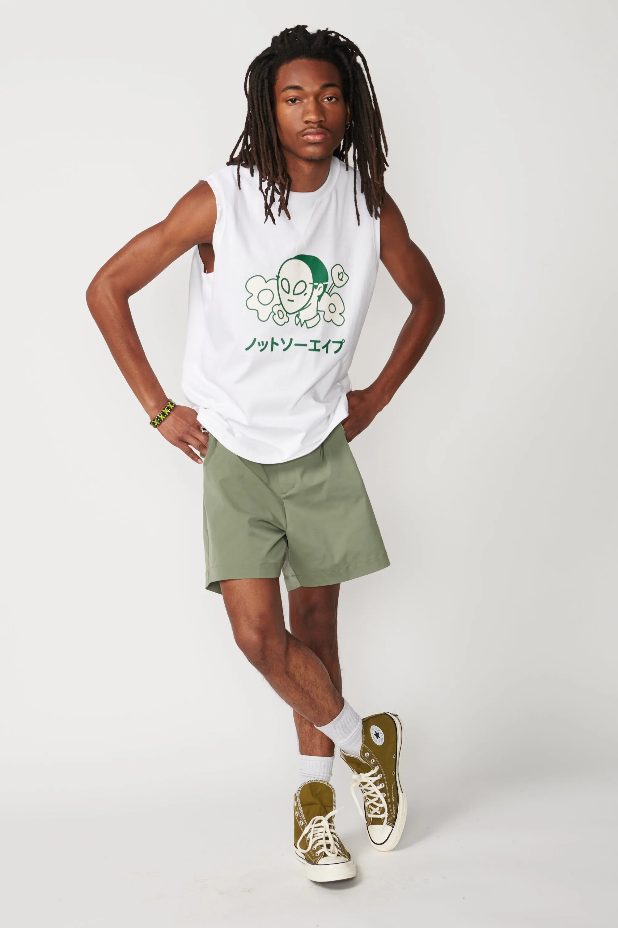 Flower Sleeveless T-Shirt
