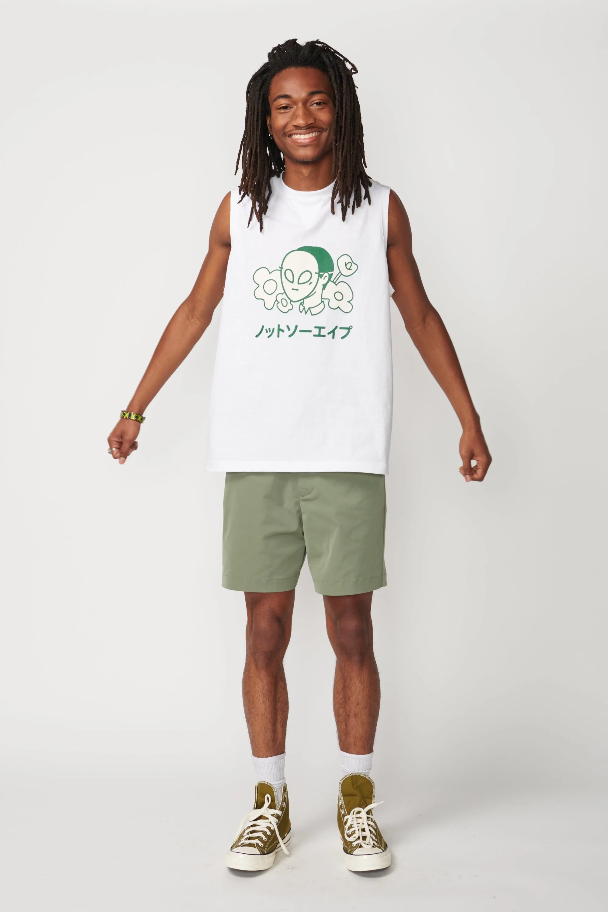 Flower Sleeveless T-Shirt
