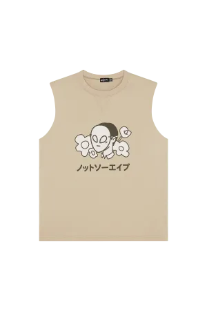 Flower Sleeveless T-Shirt