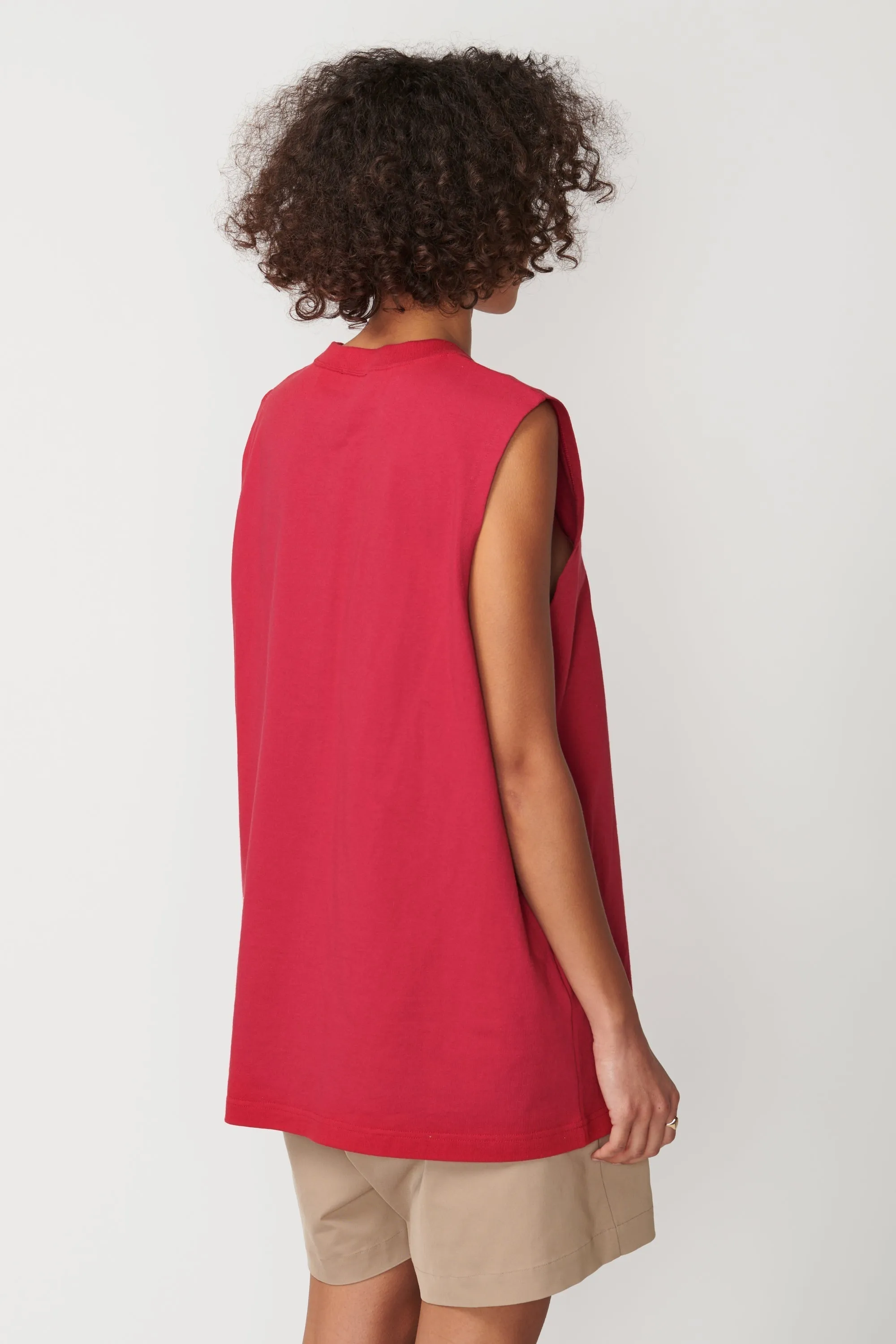 Flower Sleeveless T-Shirt