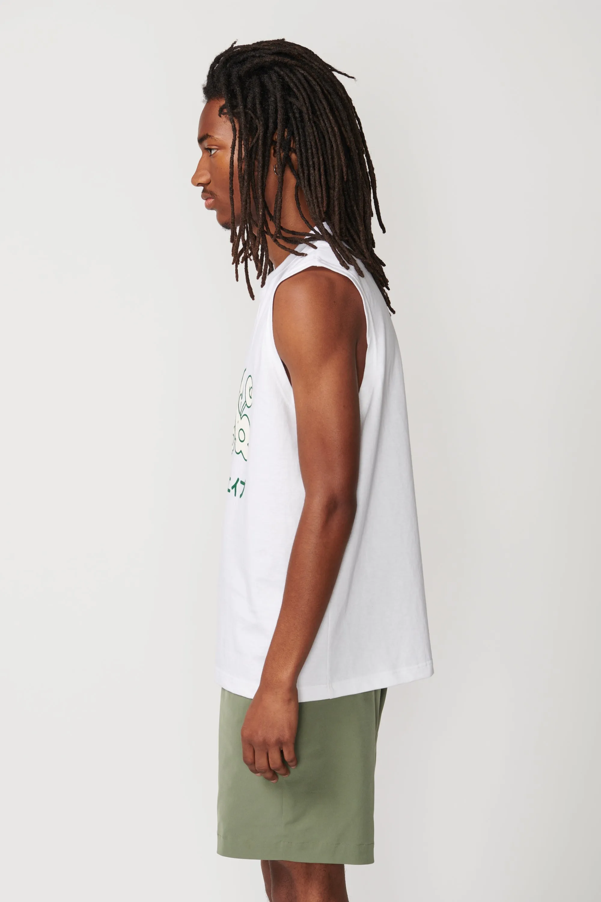 Flower Sleeveless T-Shirt