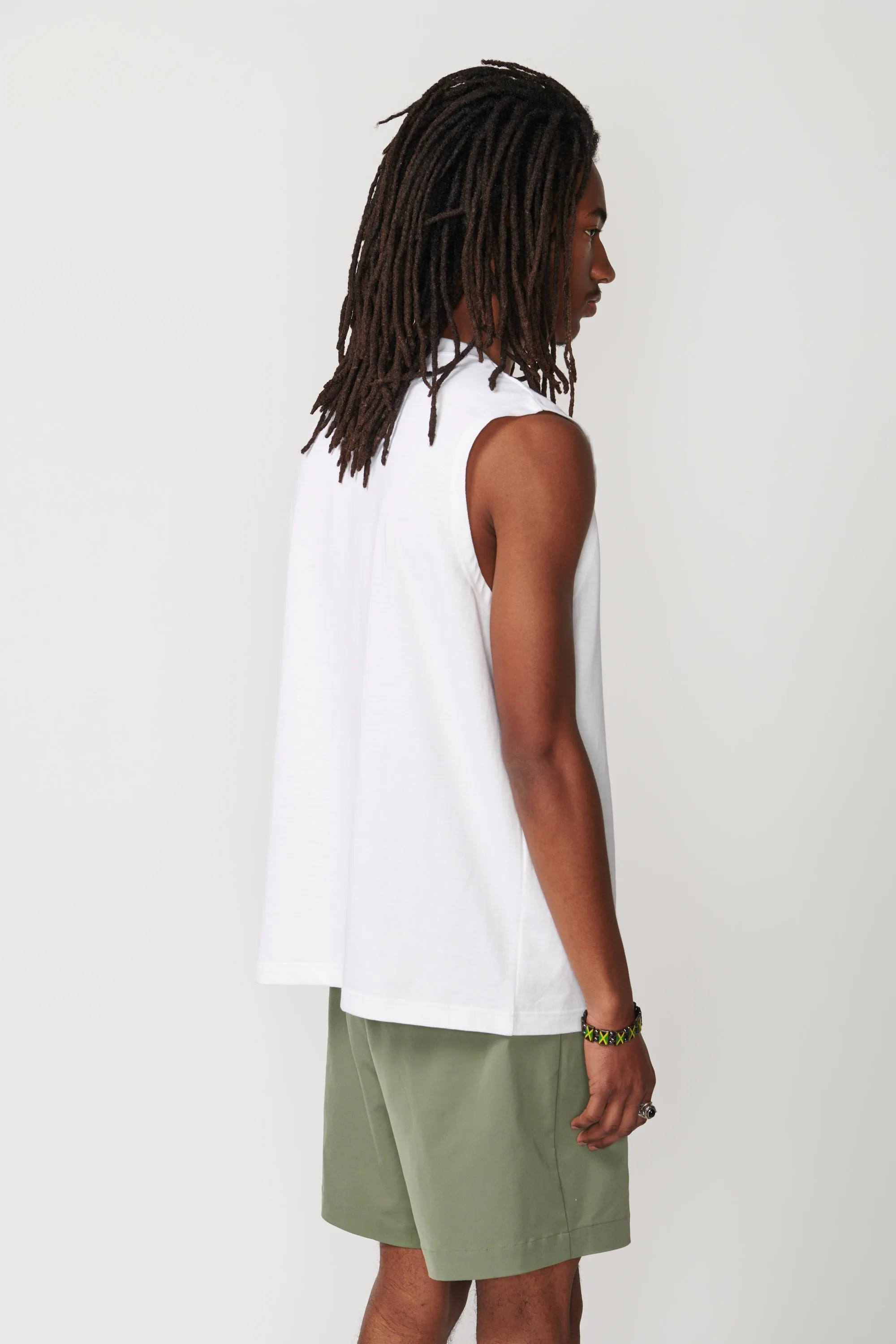 Flower Sleeveless T-Shirt