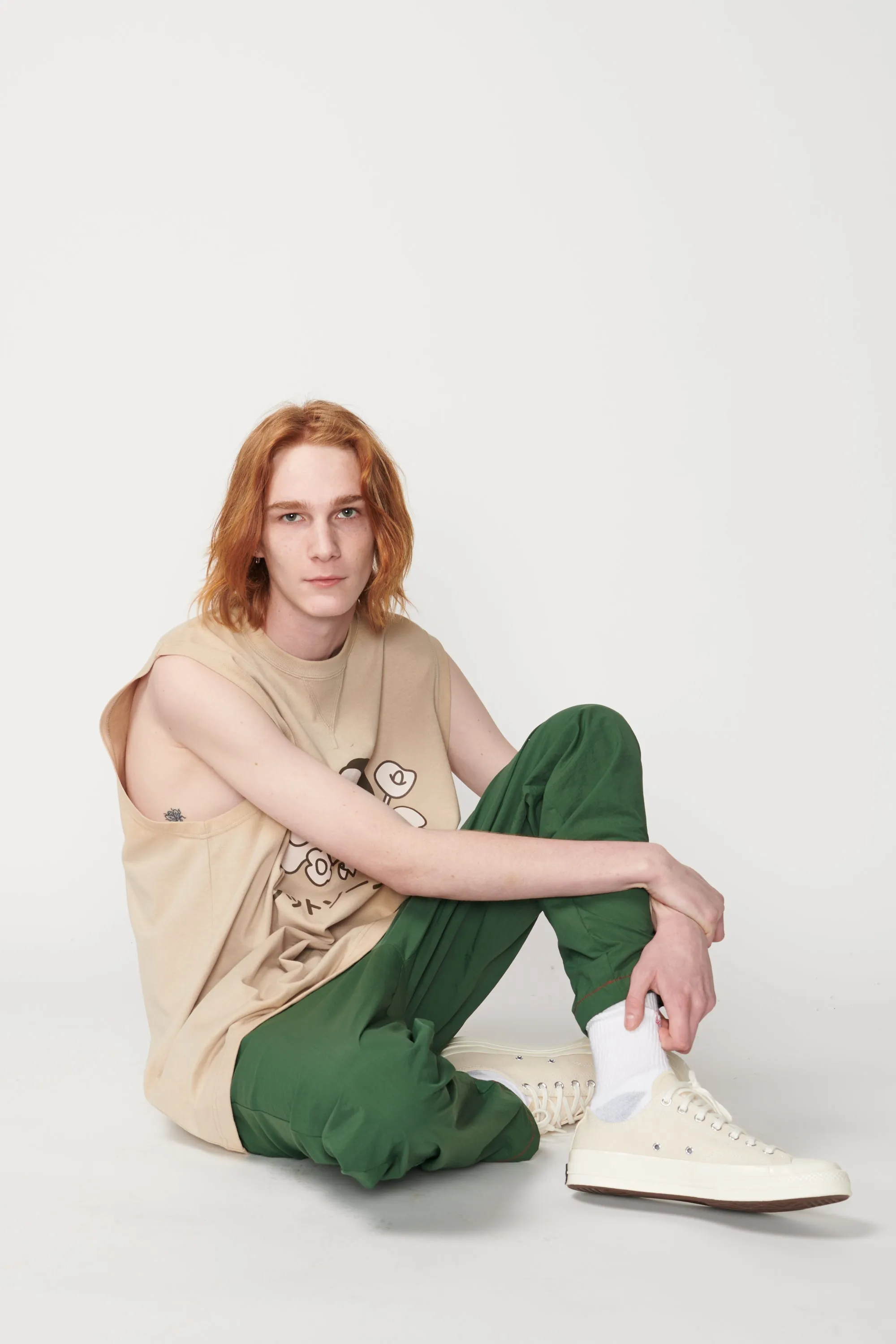 Flower Sleeveless T-Shirt