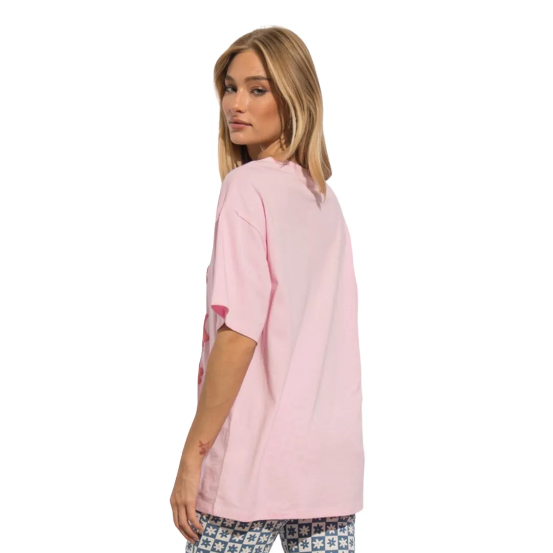 Good Daze On My Mind Graphic Tee - Pink