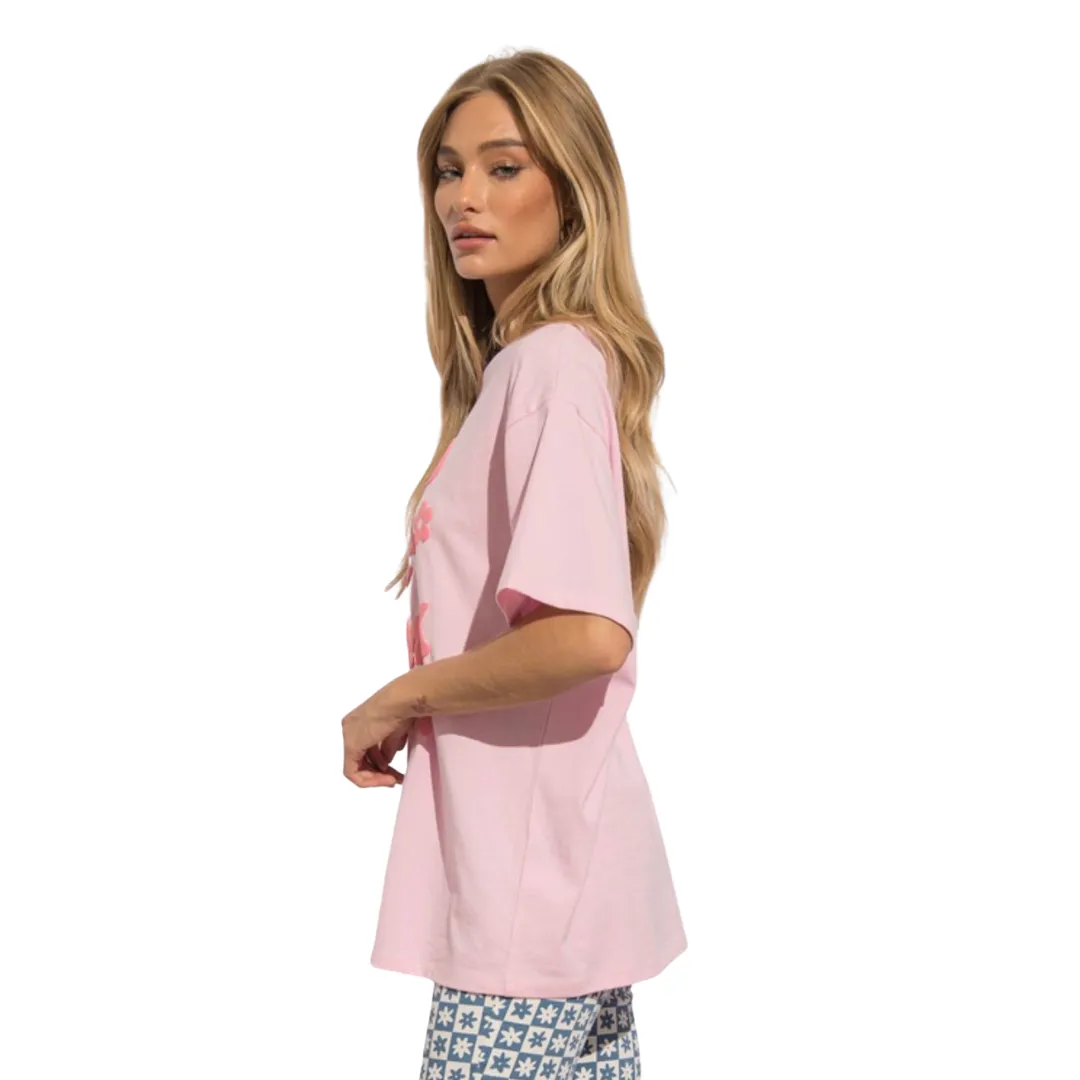 Good Daze On My Mind Graphic Tee - Pink