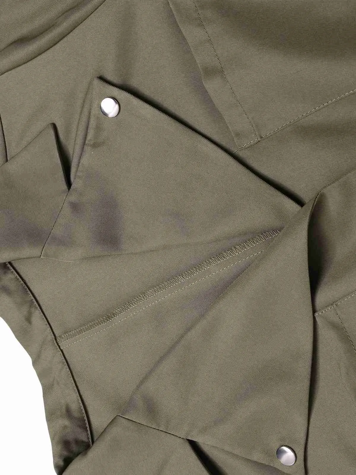 Green 1930s Solid Lapel Belted Jumpsuit