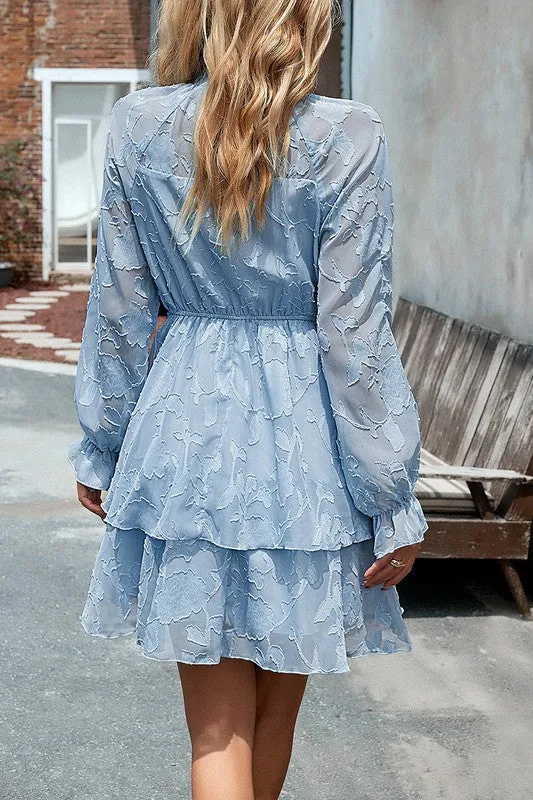 High Neck Tiered Dress
