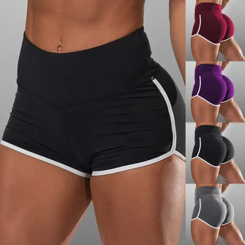 High Waisted Woman's Shorts Summer Running Yoga Pants