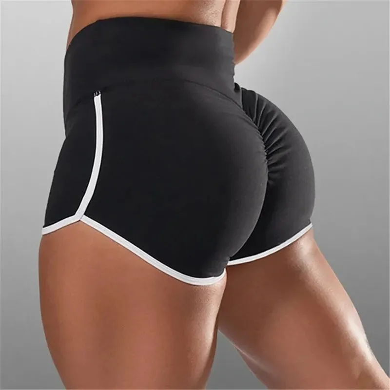 High Waisted Woman's Shorts Summer Running Yoga Pants