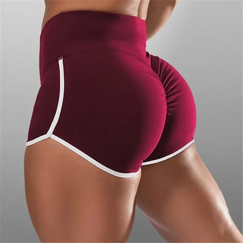 High Waisted Woman's Shorts Summer Running Yoga Pants