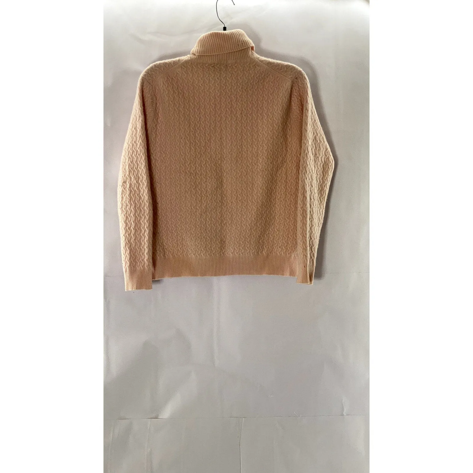 KIRKLAND SIGNATURE Women's Salmon Pink Cashmere Turtleneck Sweater SZ XL