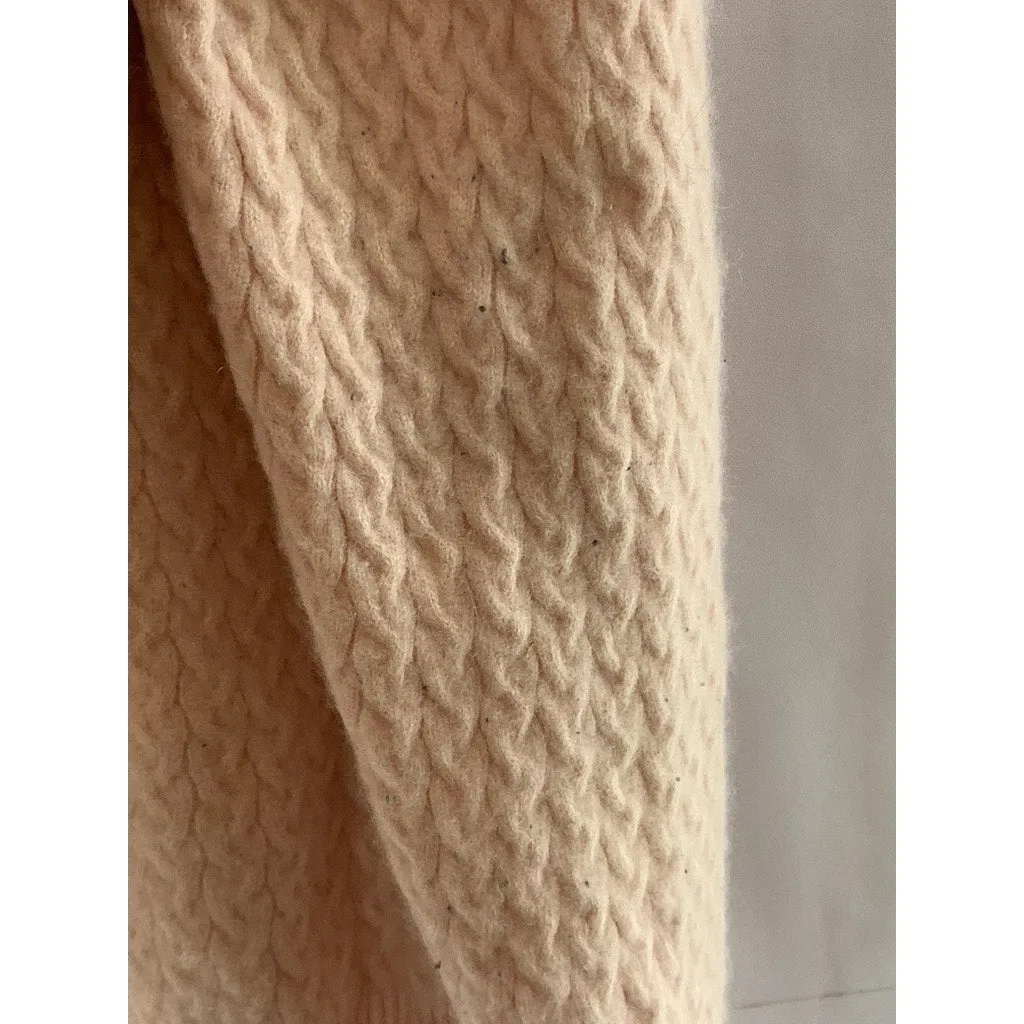 KIRKLAND SIGNATURE Women's Salmon Pink Cashmere Turtleneck Sweater SZ XL