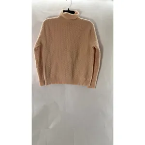 KIRKLAND SIGNATURE Women's Salmon Pink Cashmere Turtleneck Sweater SZ XL