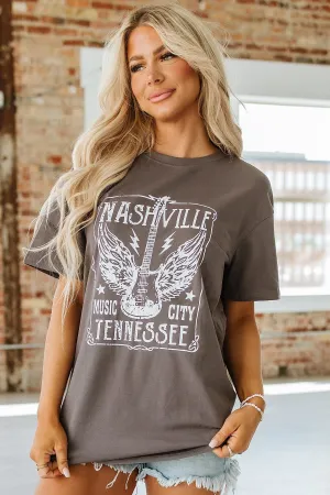 Nashville Band Oversized Graphic Tee