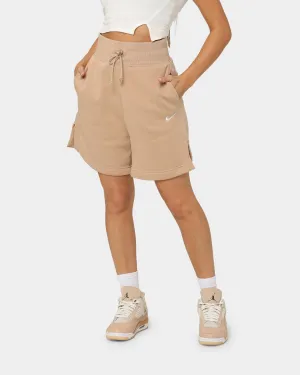 Nike Women's Sportswear Phoenix Fleece High Waisted Loose Fit Shorts Hemp/Sail