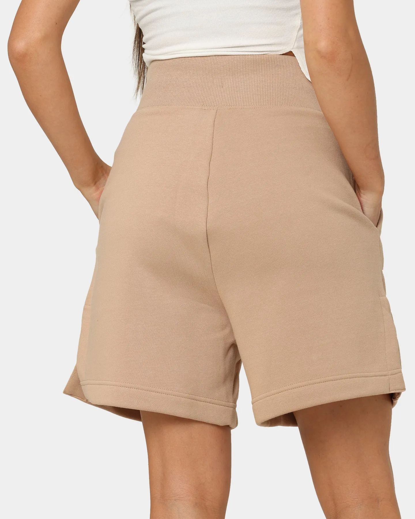 Nike Women's Sportswear Phoenix Fleece High Waisted Loose Fit Shorts Hemp/Sail