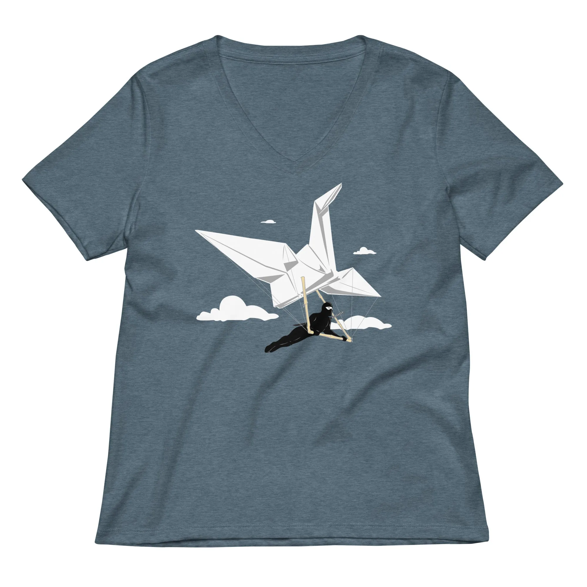 Ninja Glider Women's V-Neck Tee