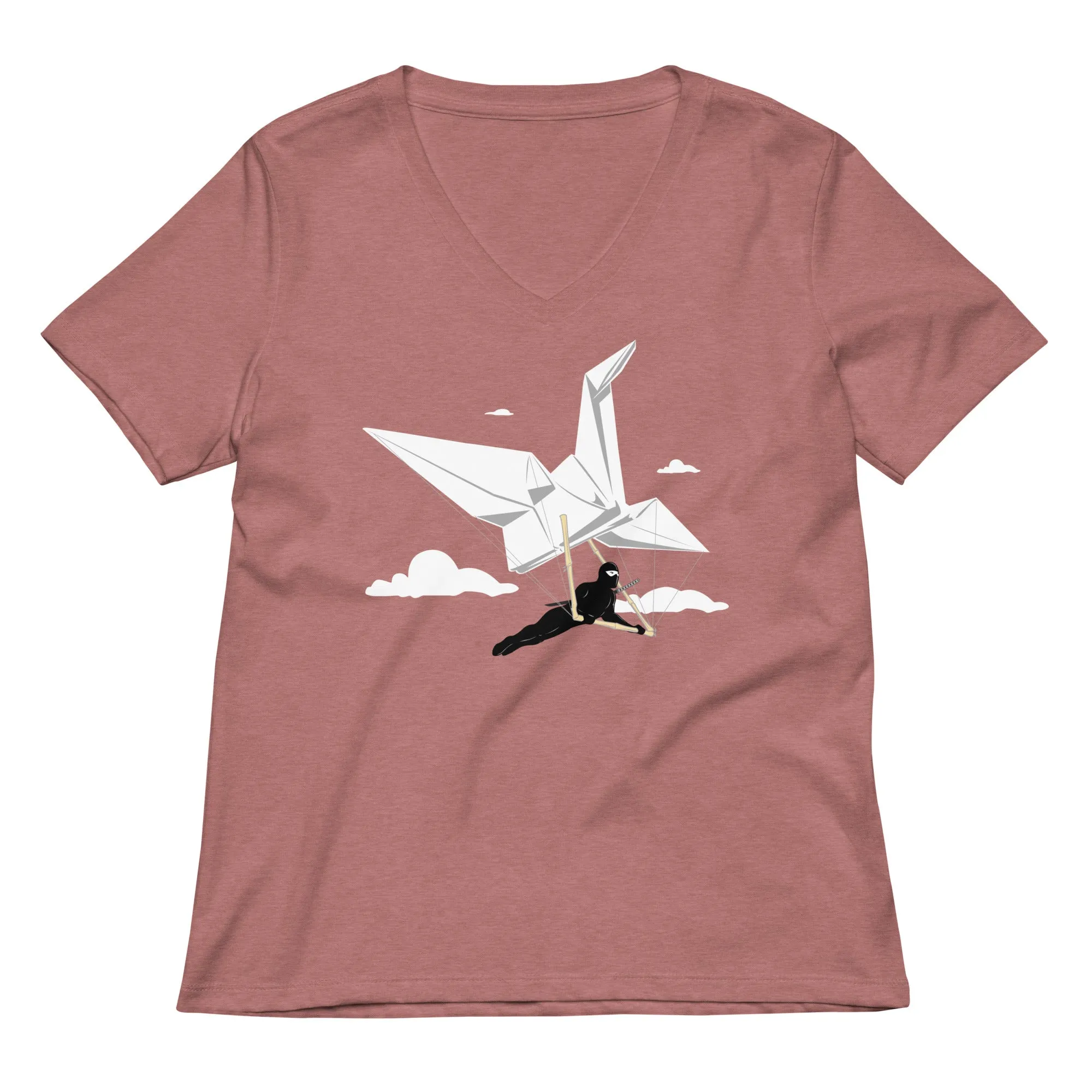 Ninja Glider Women's V-Neck Tee
